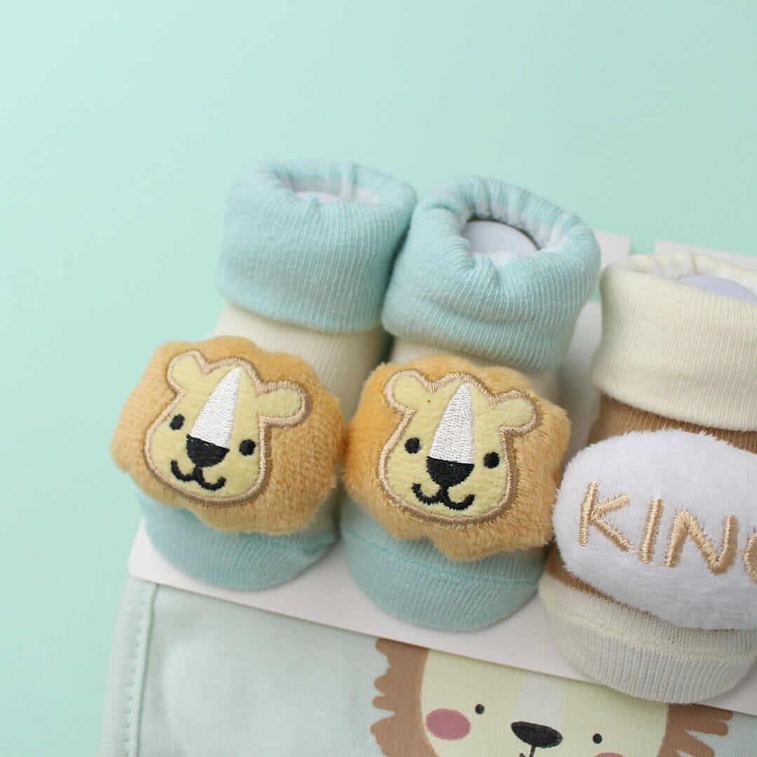 Decent Comfy Bibs & Socks Set - Little People Gears Bibs Set Iluvlittlepeople 