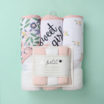 Stylish Comfy Baby Wash Cloths - Little People Gears Wash Cloths Iluvlittlepeople 0-24 Months Pink Modern