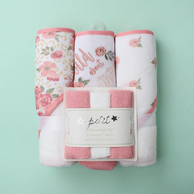 Stylish Comfy Baby Wash Cloths - Little People Gears Wash Cloths Iluvlittlepeople 0-24 Months Pink Modern