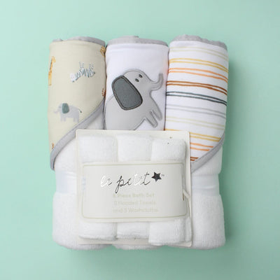 Stylish Comfy Baby Wash Cloths - Little People Gears Wash Cloths Iluvlittlepeople 0-24 Months White Modern