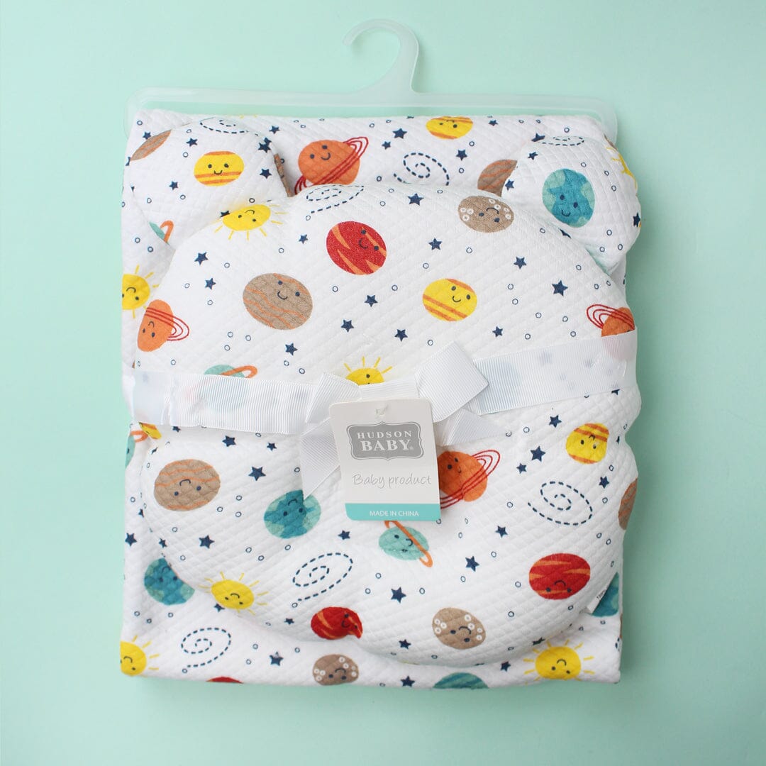 Modern Baby Pillow & Blanket - Little People Gears Baby Pillow Iluvlittlepeople 0-24 Months White Modern