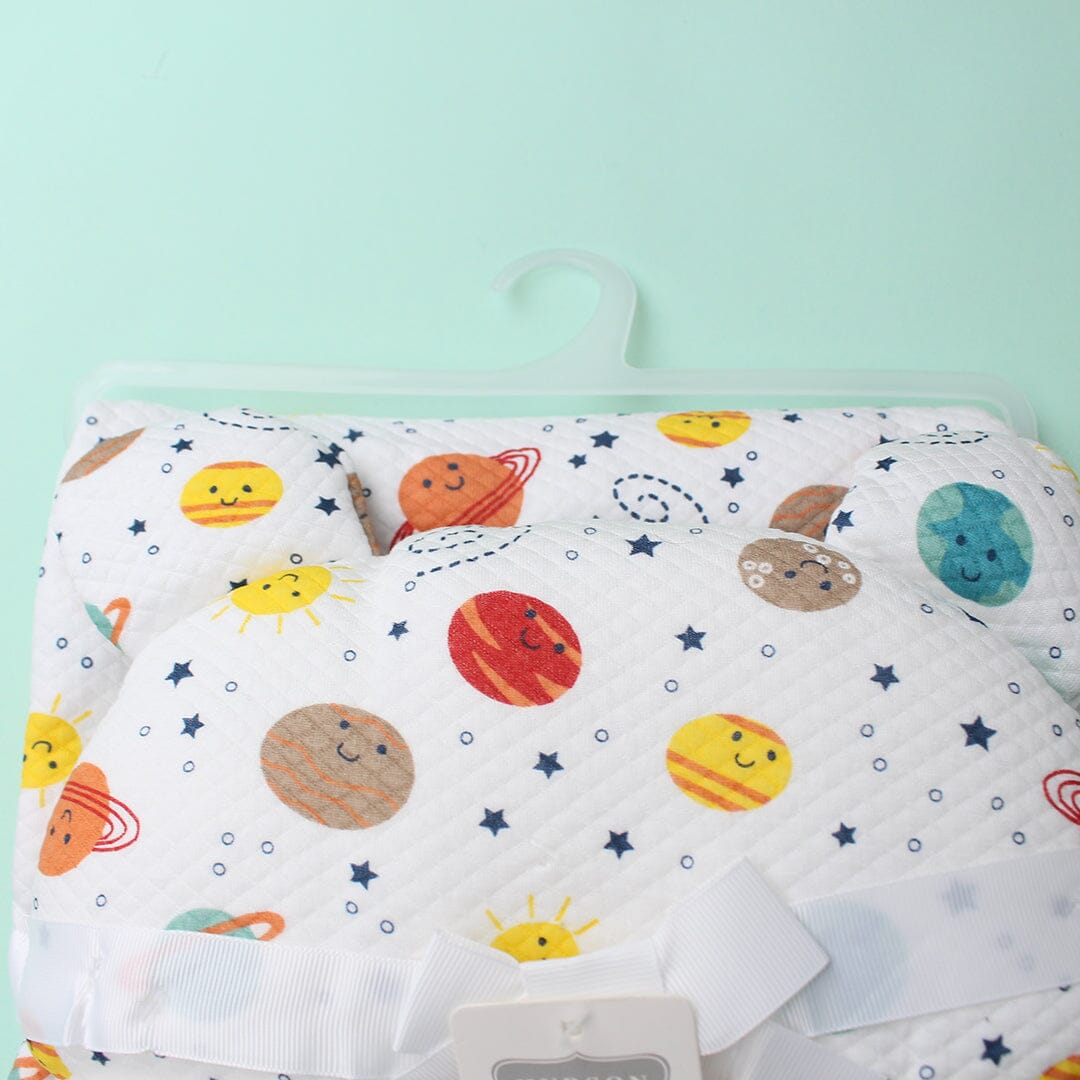Modern Baby Pillow & Blanket - Little People Gears Baby Pillow Iluvlittlepeople 