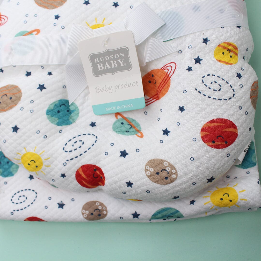 Modern Baby Pillow & Blanket - Little People Gears Baby Pillow Iluvlittlepeople 