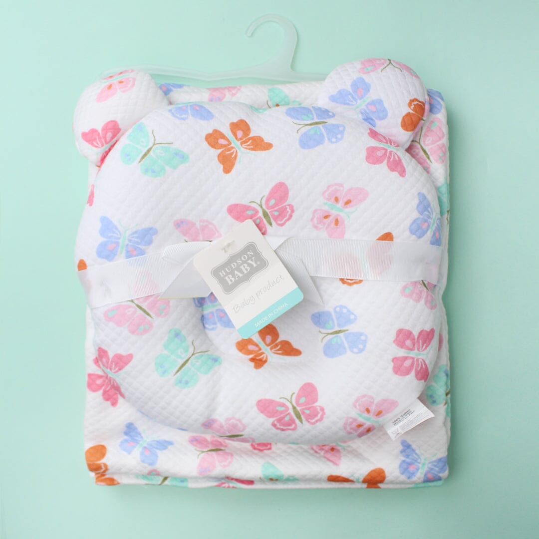 Modern Baby Pillow & Blanket - Little People Gears Baby Pillow Iluvlittlepeople 0-24 Months White Modern