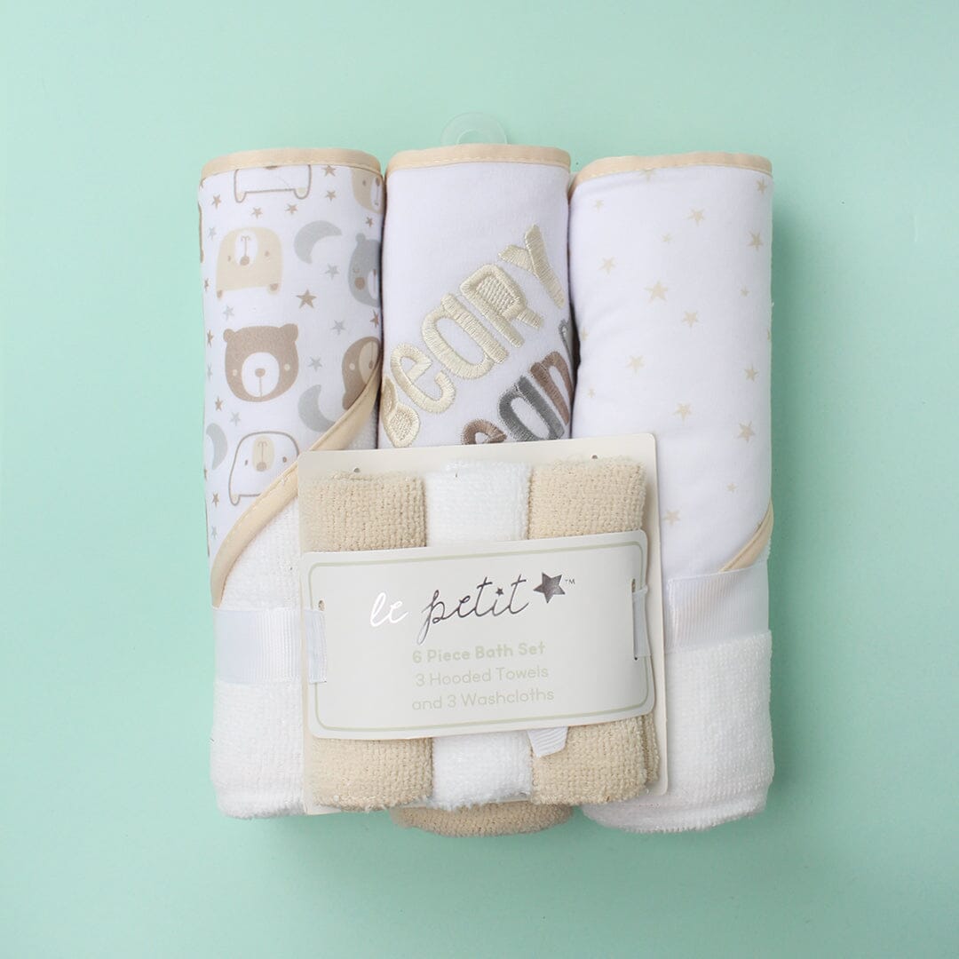 Stylish Comfy Baby Wash Cloths - Little People Gears Wash Cloths Iluvlittlepeople 0-24 Months White Modern