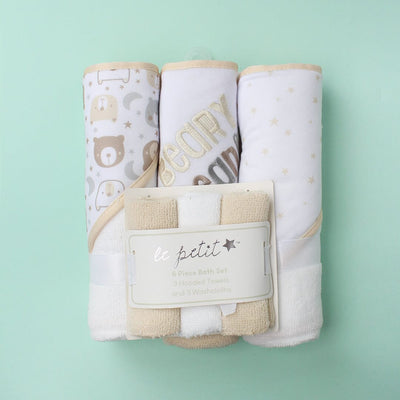 Stylish Comfy Baby Wash Cloths - Little People Gears Wash Cloths Iluvlittlepeople 0-24 Months White Modern