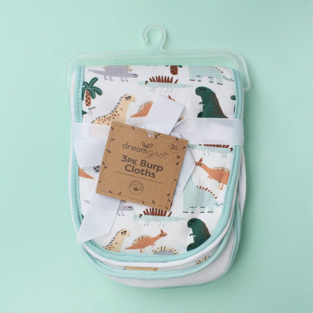 Cozy Comfy Baby Burp Cloths - Little People Gears Burp Cloths Iluvlittlepeople 0-24 Months White Modern