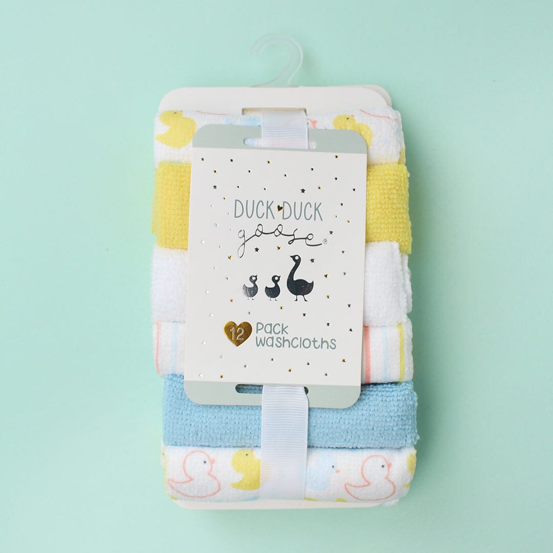 Modern Baby Wash Cloths - Little People Gears Wash Cloths Iluvlittlepeople 0-24 Months White Modern