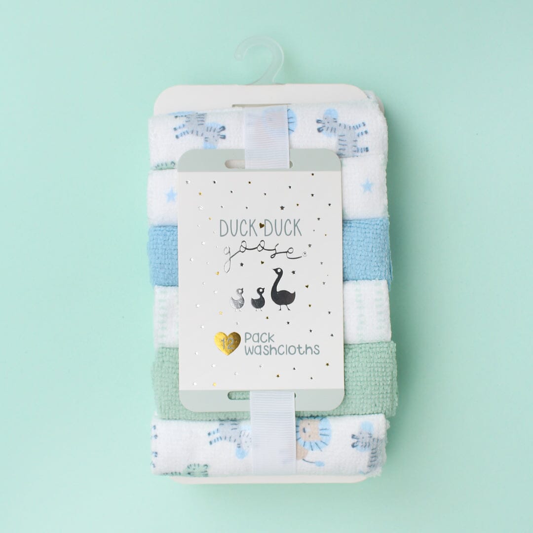 Modern Baby Wash Cloths - Little People Gears Wash Cloths Iluvlittlepeople 0-24 Months Multi Modern