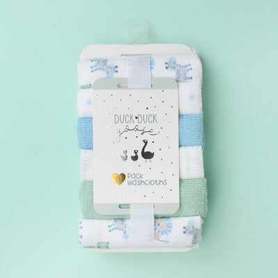 Modern Baby Wash Cloths - Little People Gears Wash Cloths Iluvlittlepeople 0-24 Months Multi Modern