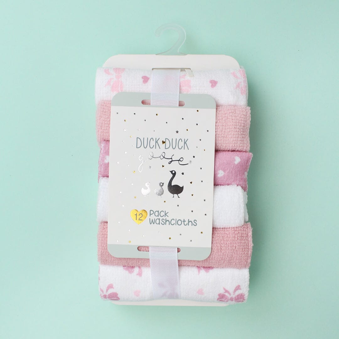 Modern Baby Wash Cloths - Little People Gears Wash Cloths Iluvlittlepeople 0-24 Months Pink Modern