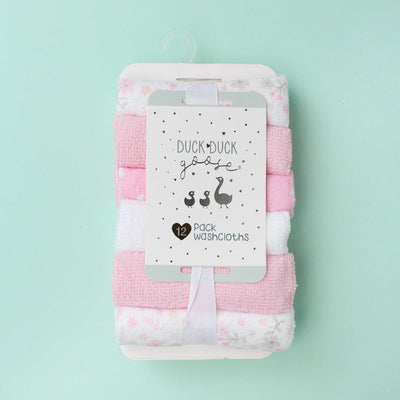 Modern Baby Wash Cloths - Little People Gears Wash Cloths Iluvlittlepeople 0-24 Months Pink Modern