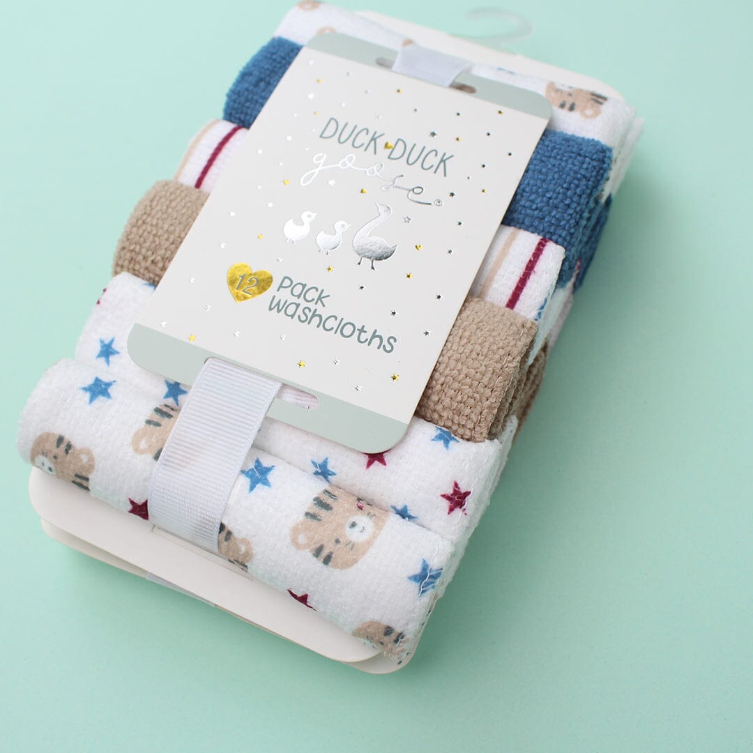 Modern Baby Wash Cloths - Little People Gears Wash Cloths Iluvlittlepeople 