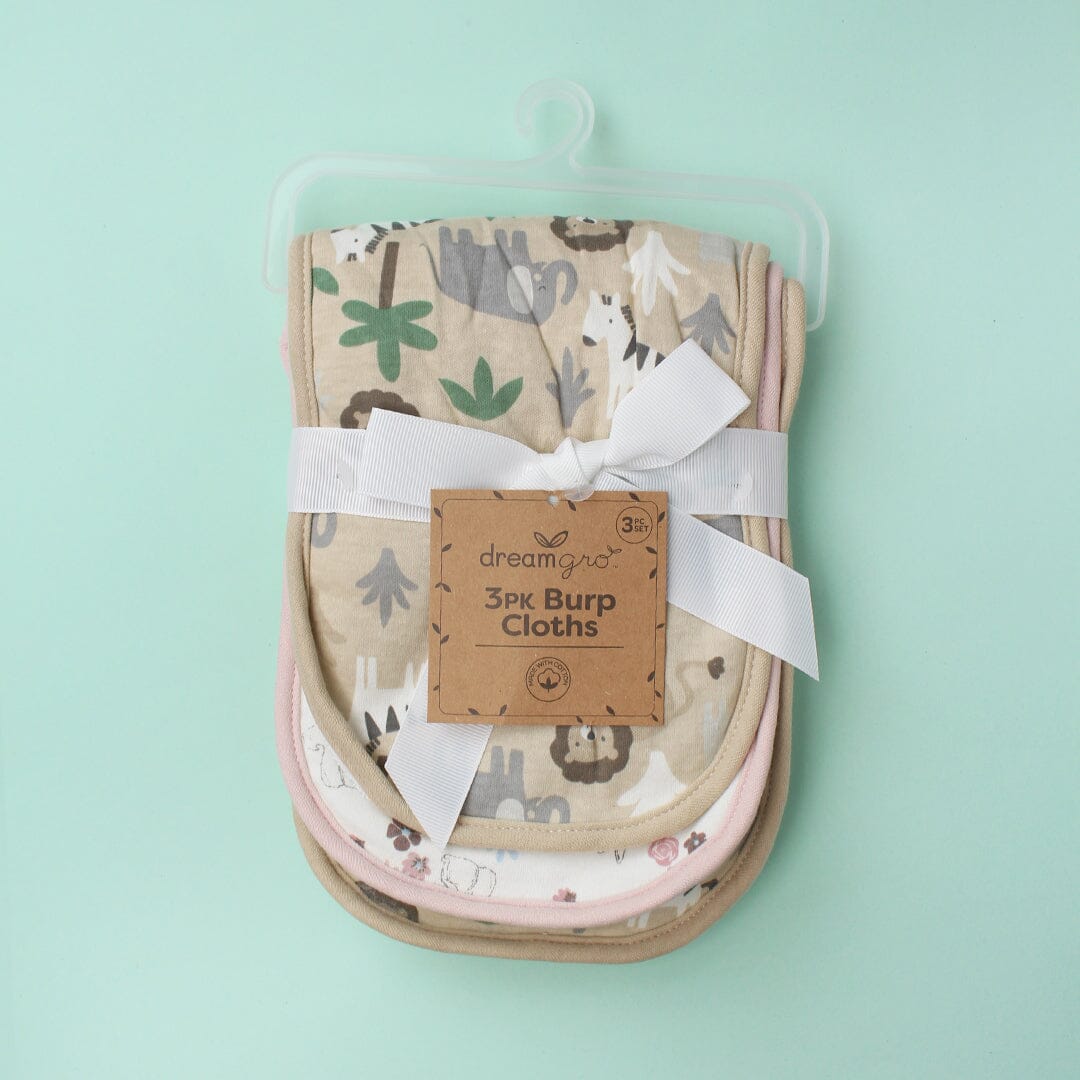 Cozy Comfy Baby Burp Cloths - Little People Gears Burp Cloths Iluvlittlepeople 0-24 Months Brown Modern