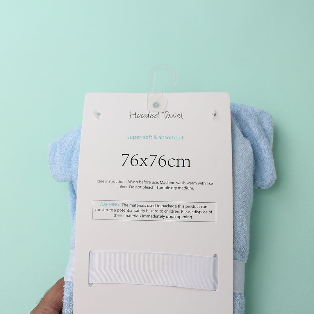 Cozy Hooded Baby Towel - Little People Gears Towels Iluvlittlepeople 