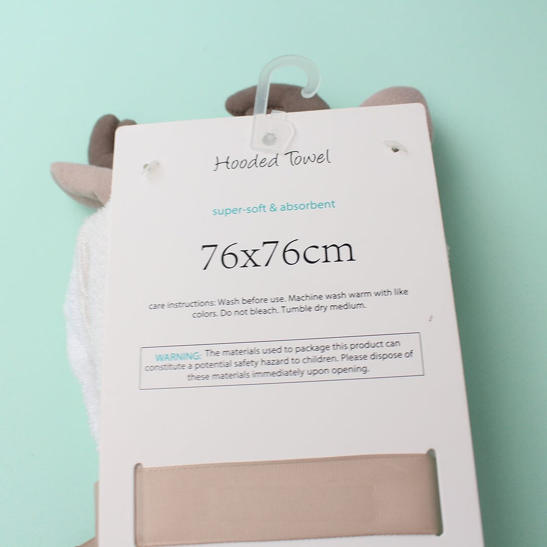 Cozy Hooded Baby Towel - Little People Gears Towels Iluvlittlepeople 