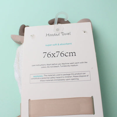 Cozy Hooded Baby Towel - Little People Gears Towels Iluvlittlepeople 