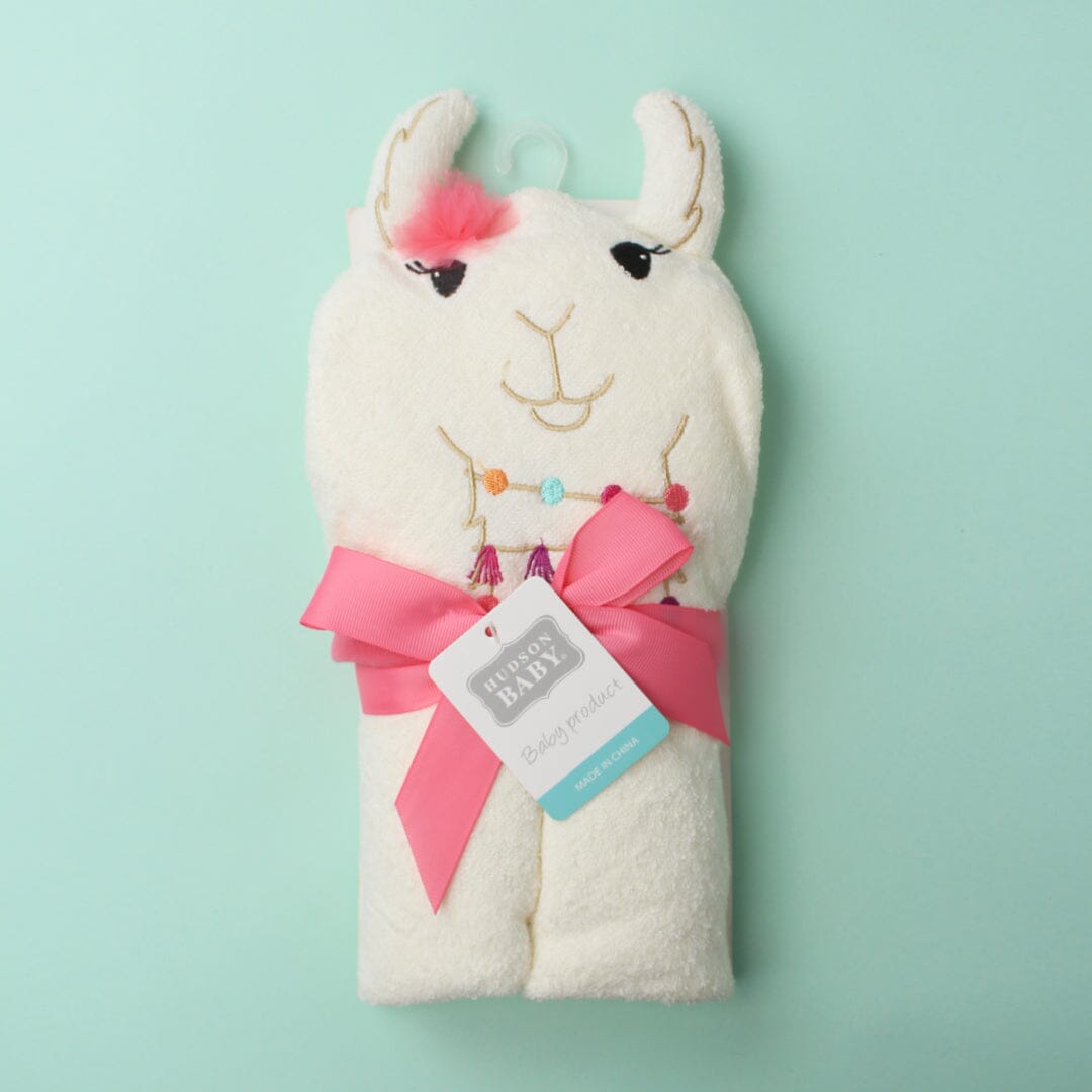 Cozy Hooded Baby Towel - Little People Gears Towels Iluvlittlepeople 0-24 Months Off White Modern