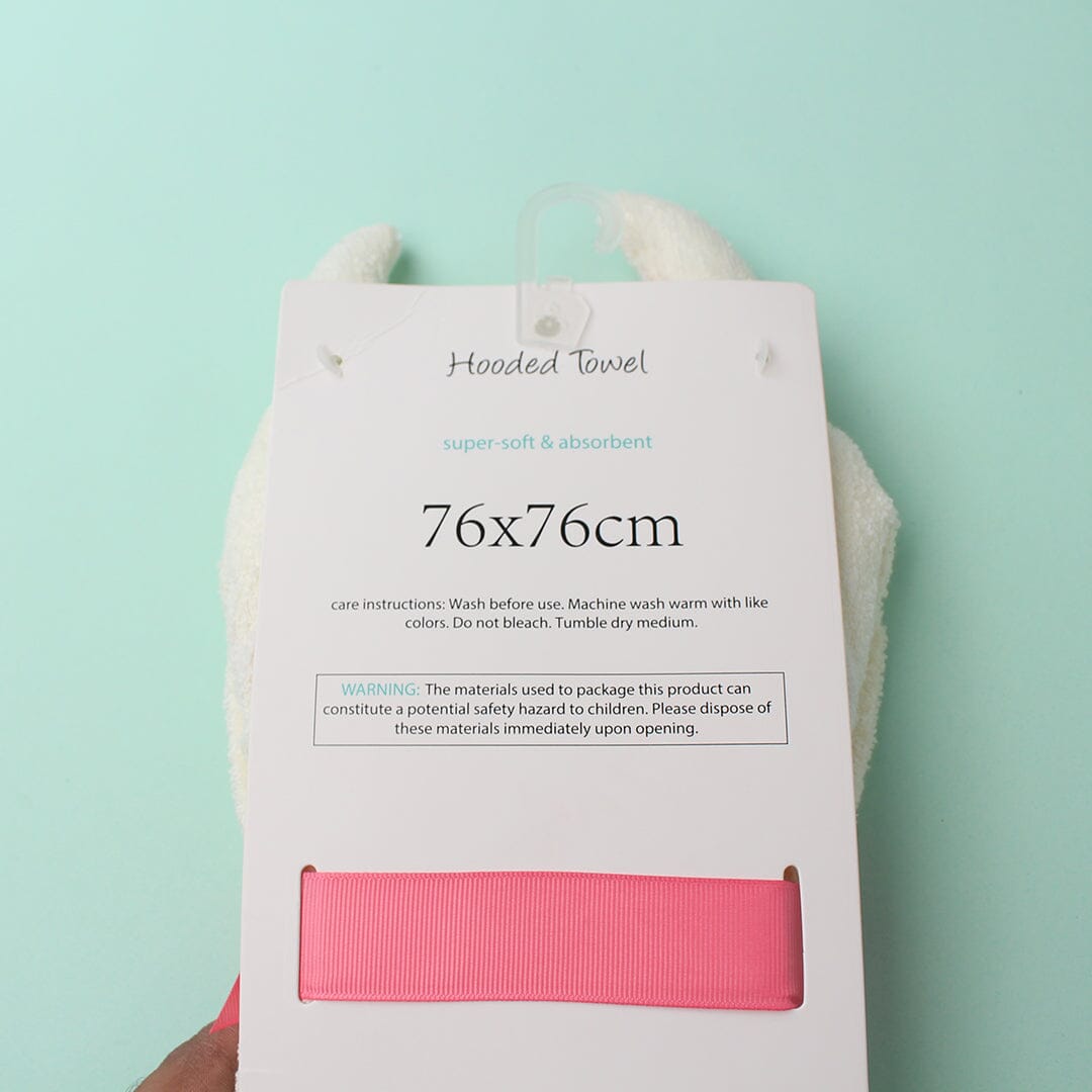 Cozy Hooded Baby Towel - Little People Gears Towels Iluvlittlepeople 