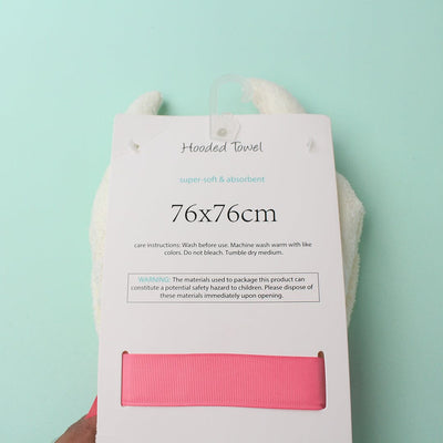 Cozy Hooded Baby Towel - Little People Gears Towels Iluvlittlepeople 