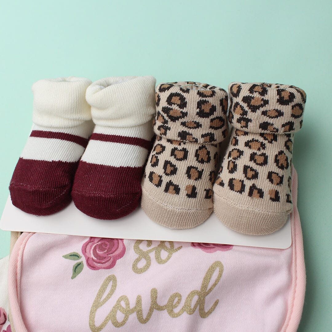 Decent Comfy Bibs & Socks Set - Little People Gears Bibs Set Iluvlittlepeople 