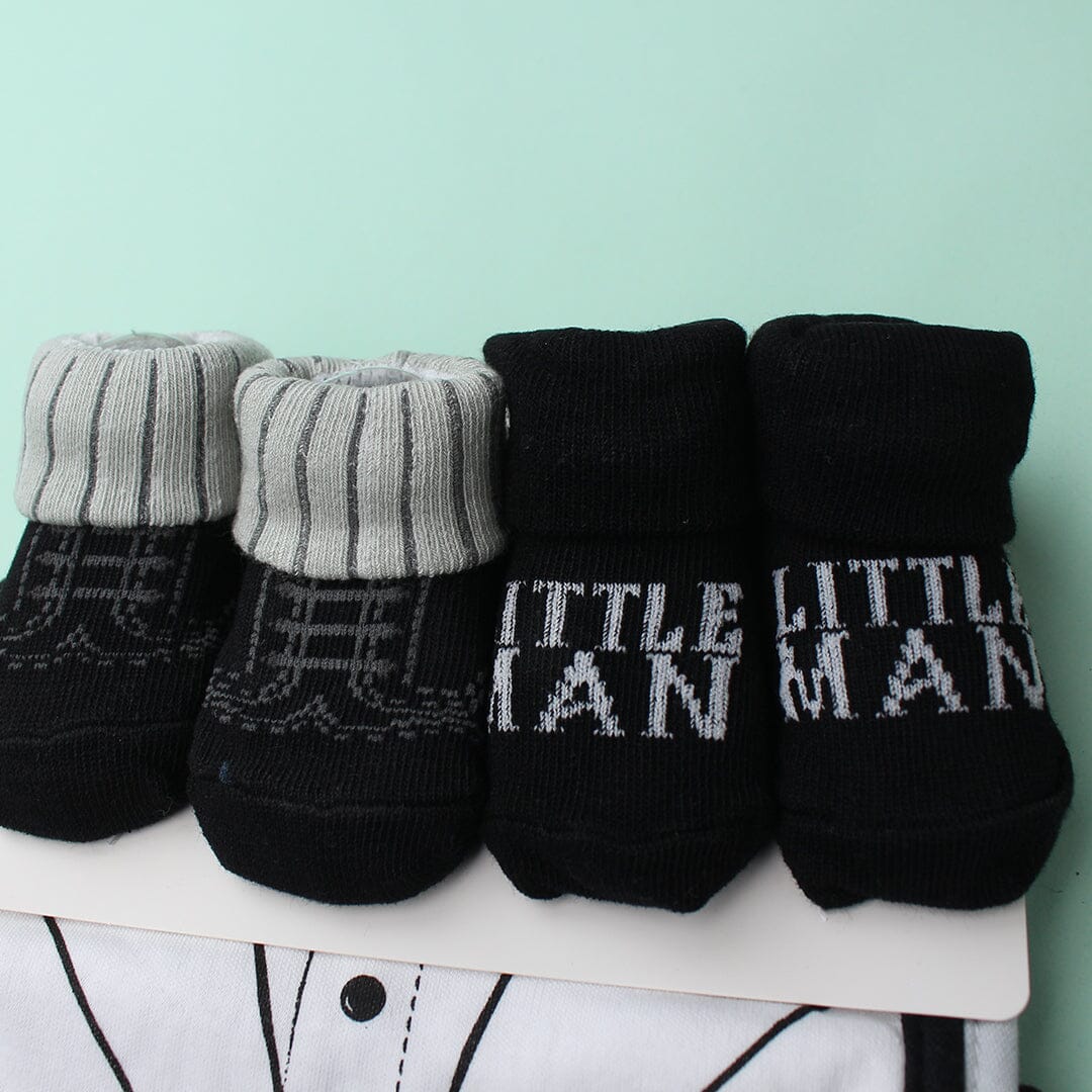 Decent Comfy Bibs & Socks Set - Little People Gears Bibs Set Iluvlittlepeople 