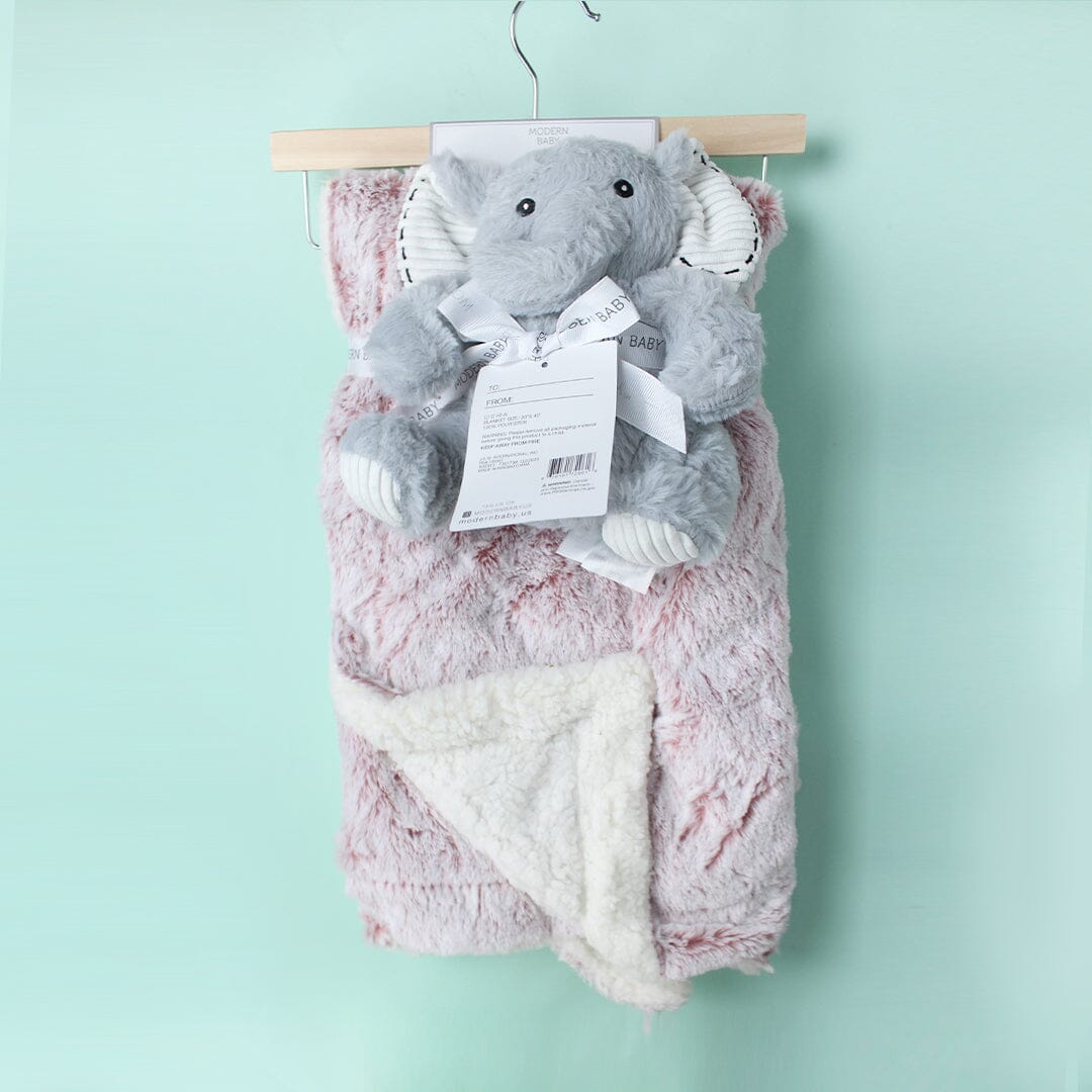 Cozy Baby Blanket & Character Pillow - Little People Gears Blankets Iluvlittlepeople 0-24 Months Pink Modern