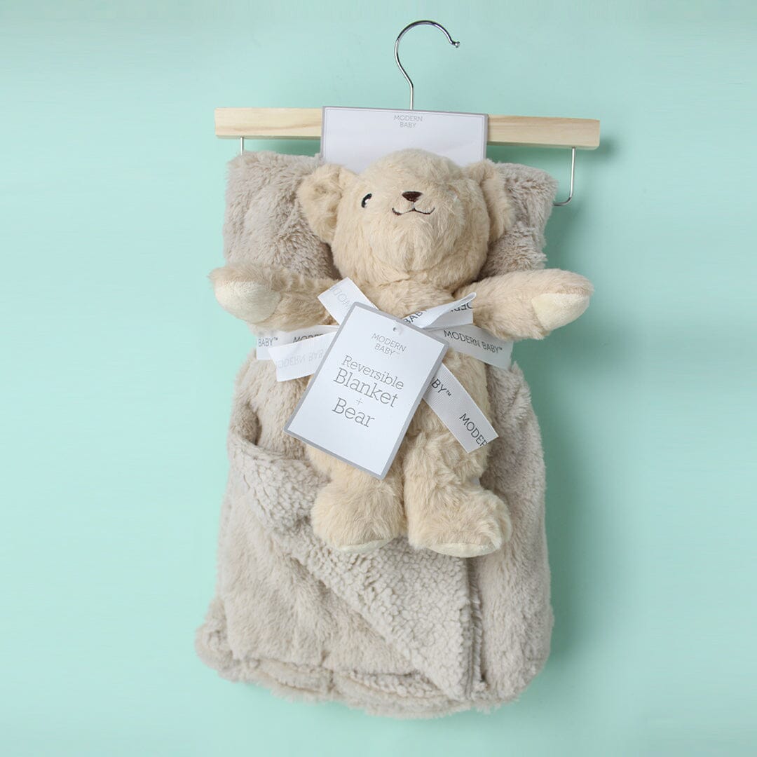 Cozy Baby Blanket & Character Pillow - Little People Gears Blankets Iluvlittlepeople 0-24 Months Brown Modern