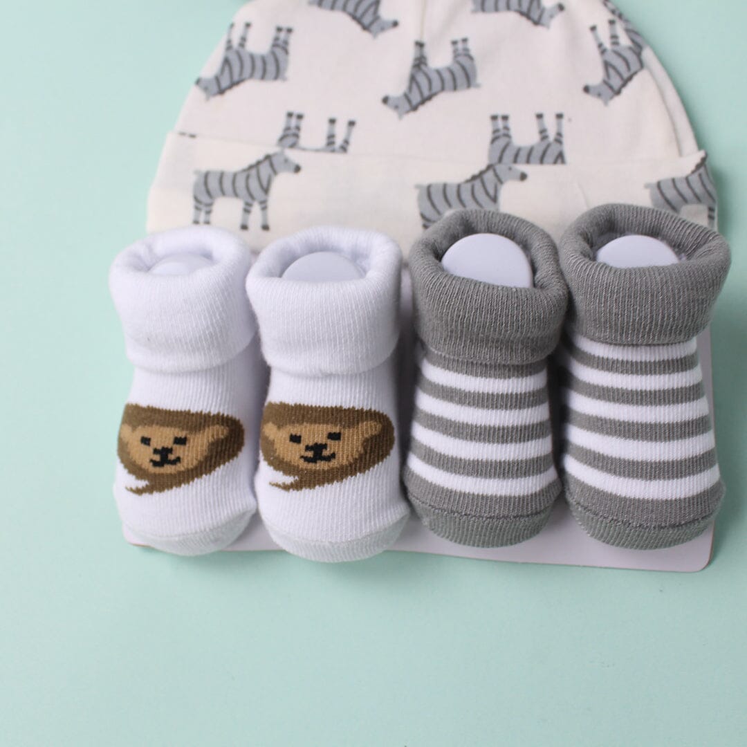 Modern Caps & Socks Set - Little People Gears Caps Iluvlittlepeople 