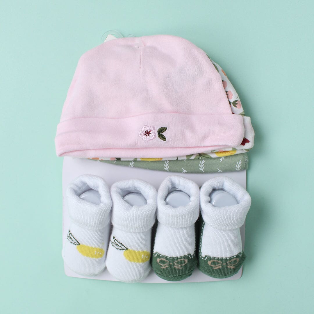 Modern Caps & Socks Set - Little People Gears Caps Iluvlittlepeople 0-24 Months Modern Multi