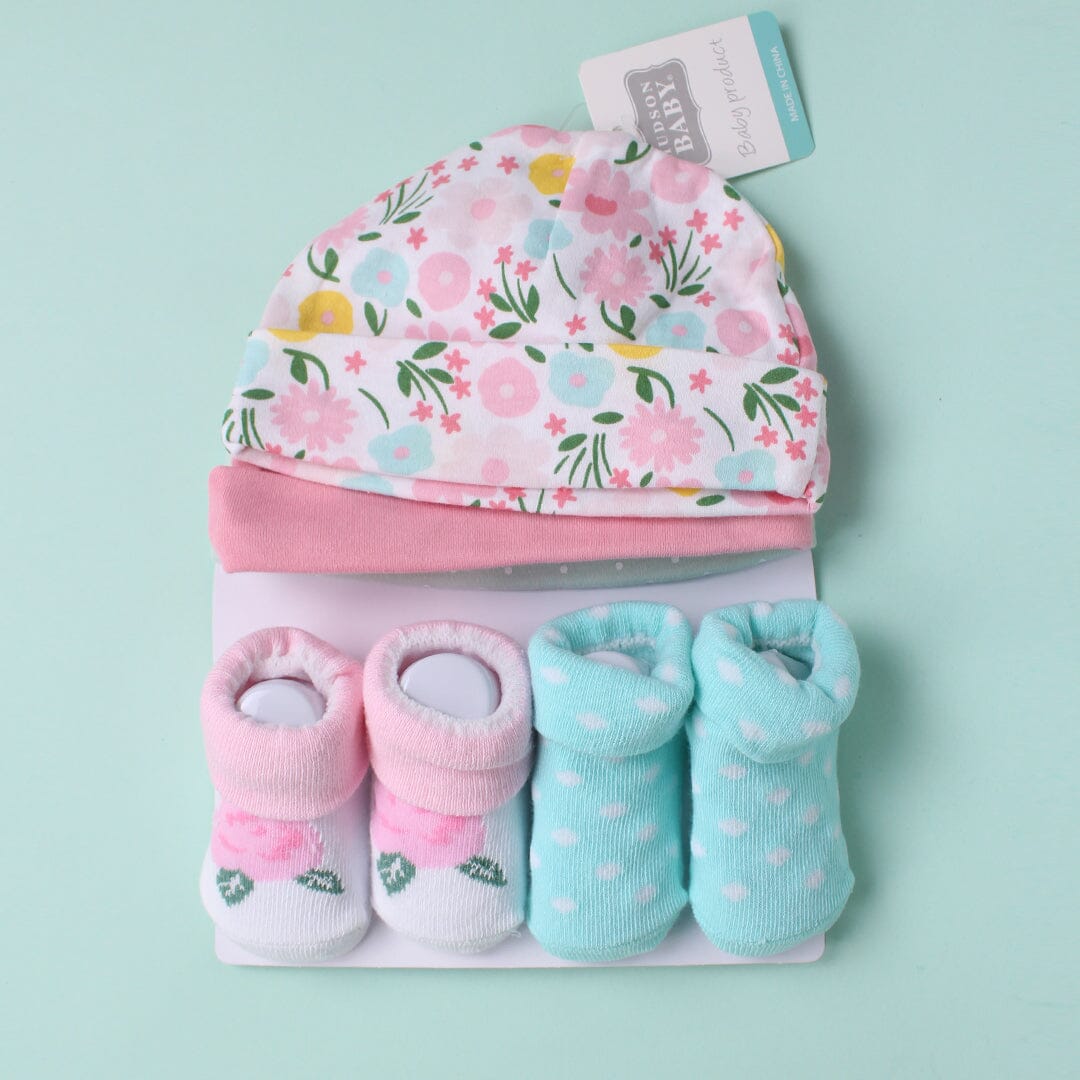 Modern Caps & Socks Set - Little People Gears Caps Iluvlittlepeople 0-24 Months Modern Multi