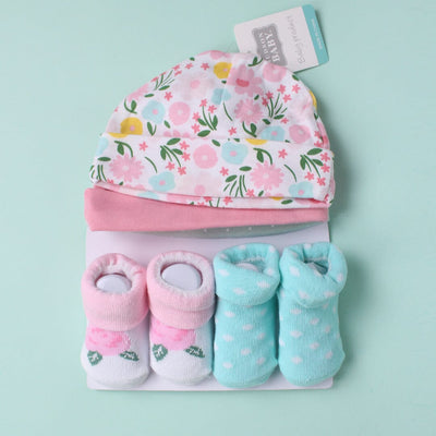 Modern Caps & Socks Set - Little People Gears Caps Iluvlittlepeople 0-24 Months Modern Multi