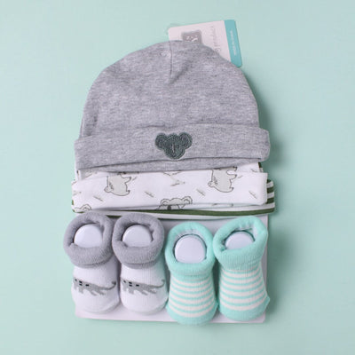 Modern Caps & Socks Set - Little People Gears Caps Iluvlittlepeople 0-24 Months Modern Multi