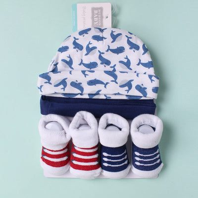 Modern Caps & Socks Set - Little People Gears Caps Iluvlittlepeople 0-24 Months Modern Multi