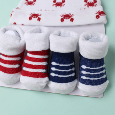 Modern Caps & Socks Set - Little People Gears Caps Iluvlittlepeople 