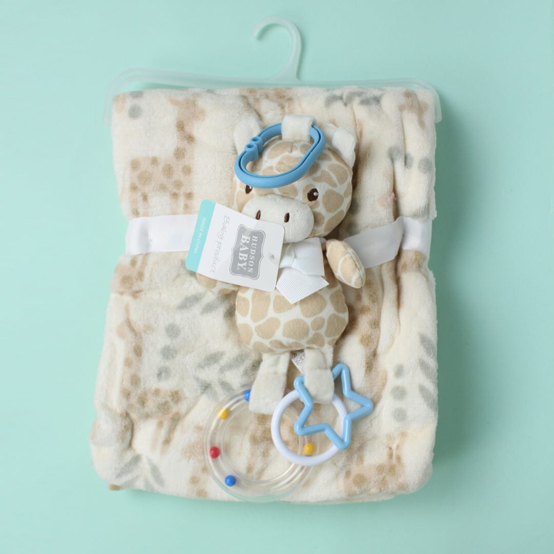 Cozy Baby Blanket & Special Toy - Little People Gears Blankets Iluvlittlepeople 0-24 Months Brown Modern