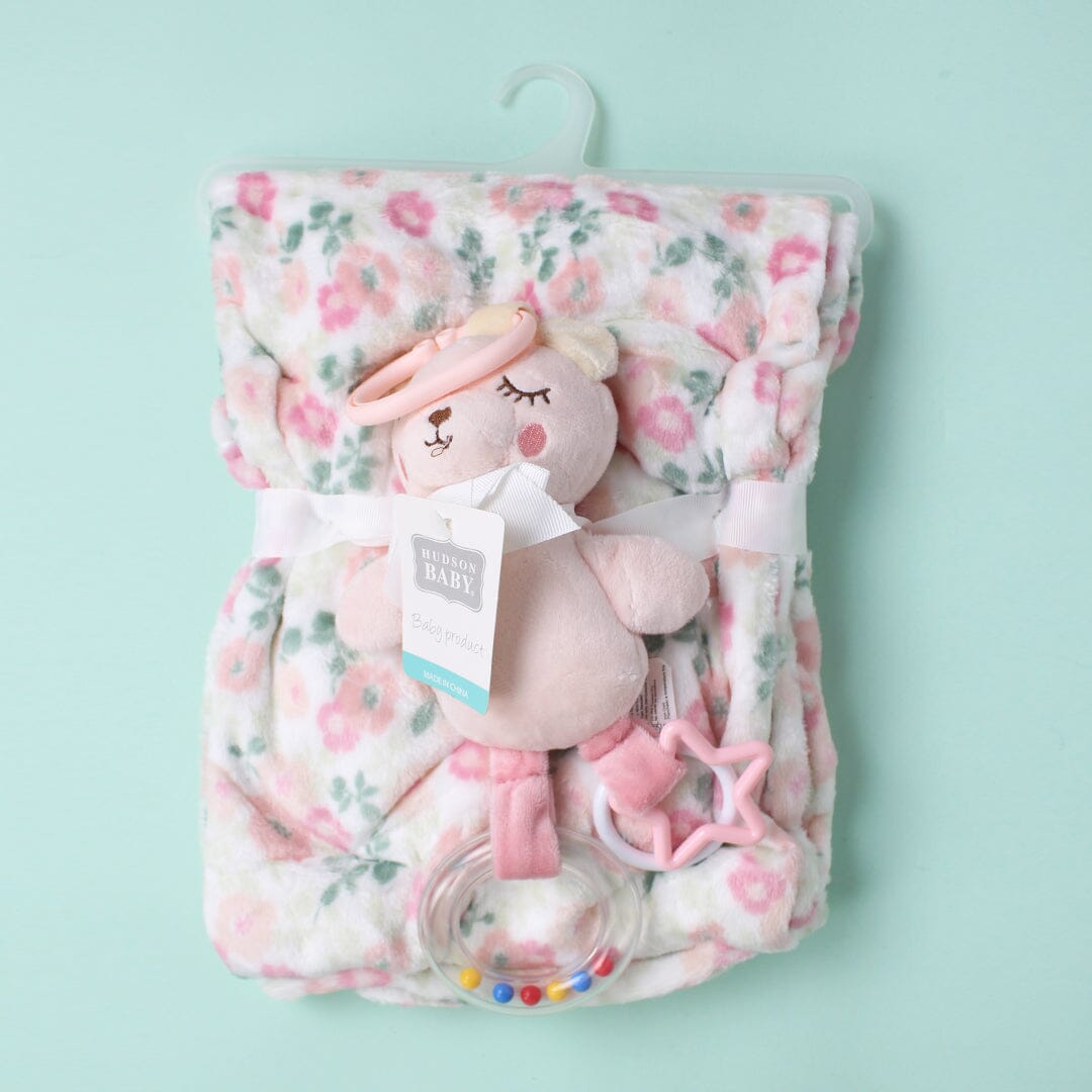 Cozy Baby Blanket & Special Toy - Little People Gears Blankets Iluvlittlepeople 0-24 Months Pink Modern