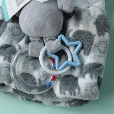 Cozy Baby Blanket & Special Toy - Little People Gears Blankets Iluvlittlepeople 