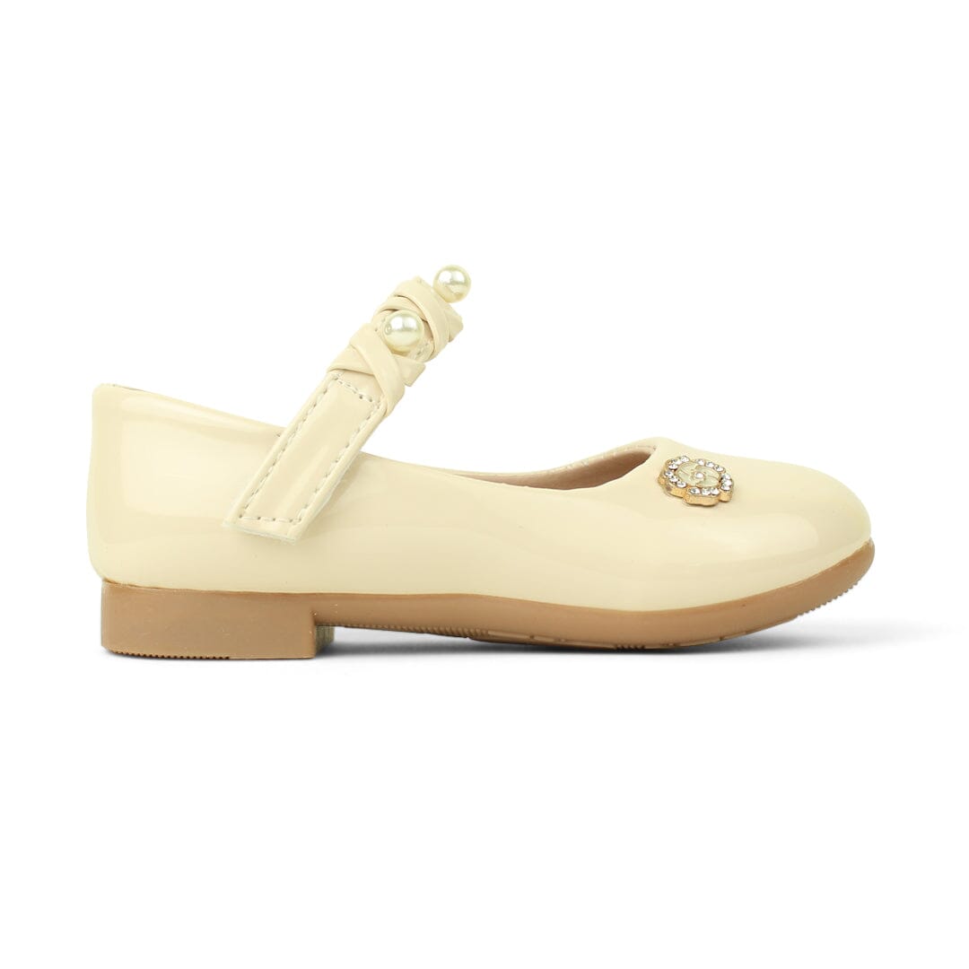 Attractive Style Beige Themed Girl Fancy Pumps Pumps Iluvlittlepeople 