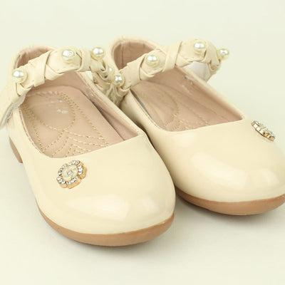 Attractive Style Beige Themed Girl Fancy Pumps Pumps Iluvlittlepeople 