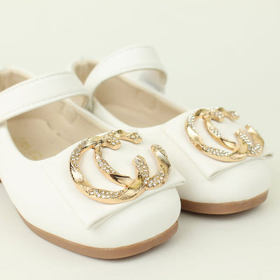 Attractive Style White Themed Girl Fancy Pumps Pumps Iluvlittlepeople 