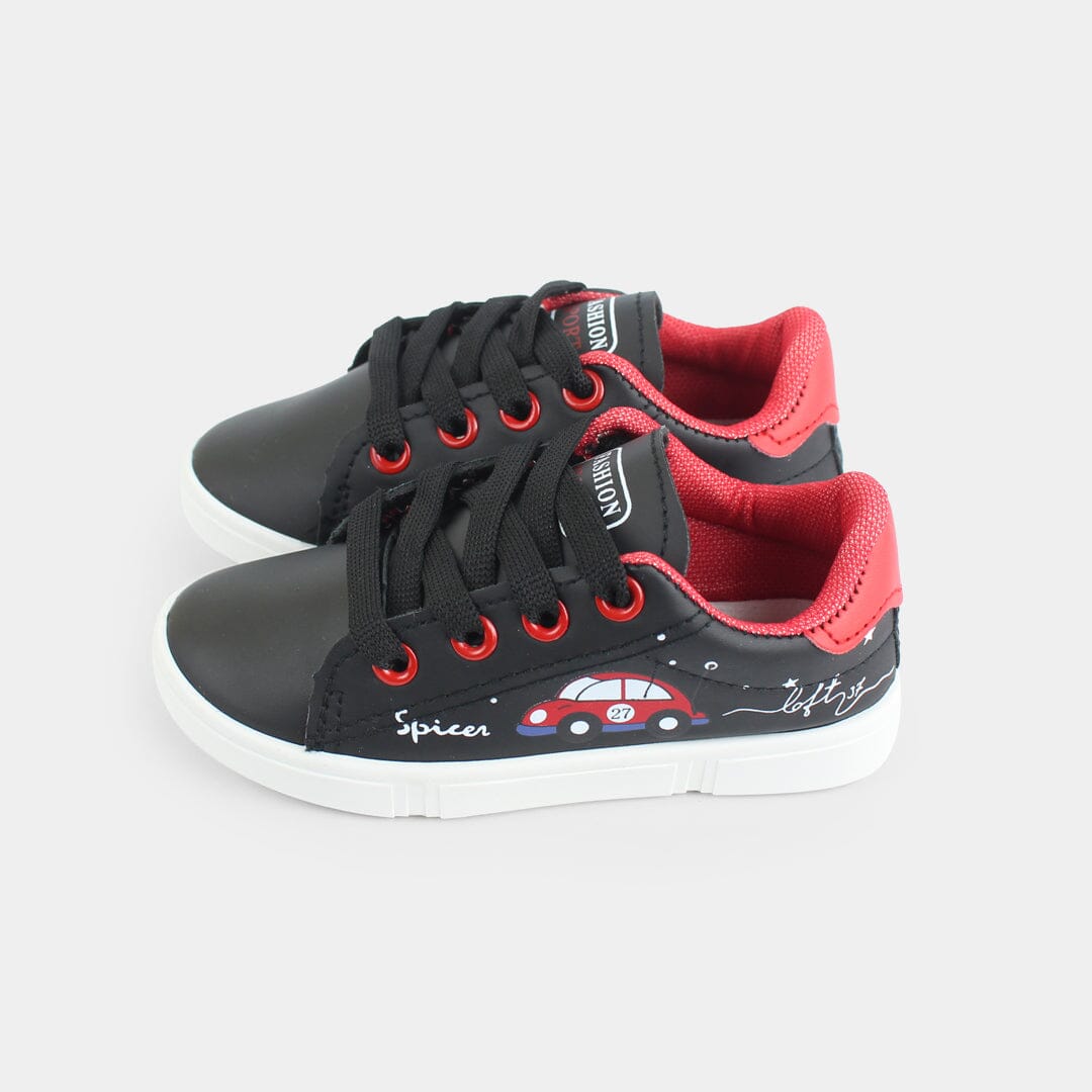 Dashing Black Themed Kids Sneaker Sneaker Iluvlittlepeople 