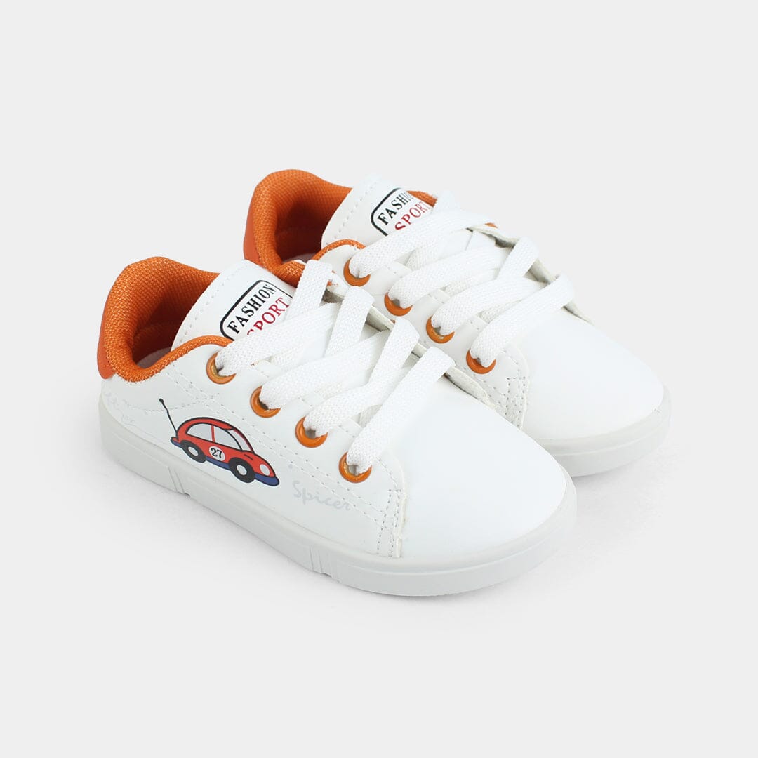 Sober White Themed Kids Sneaker Sneaker Iluvlittlepeople 19N White Modern