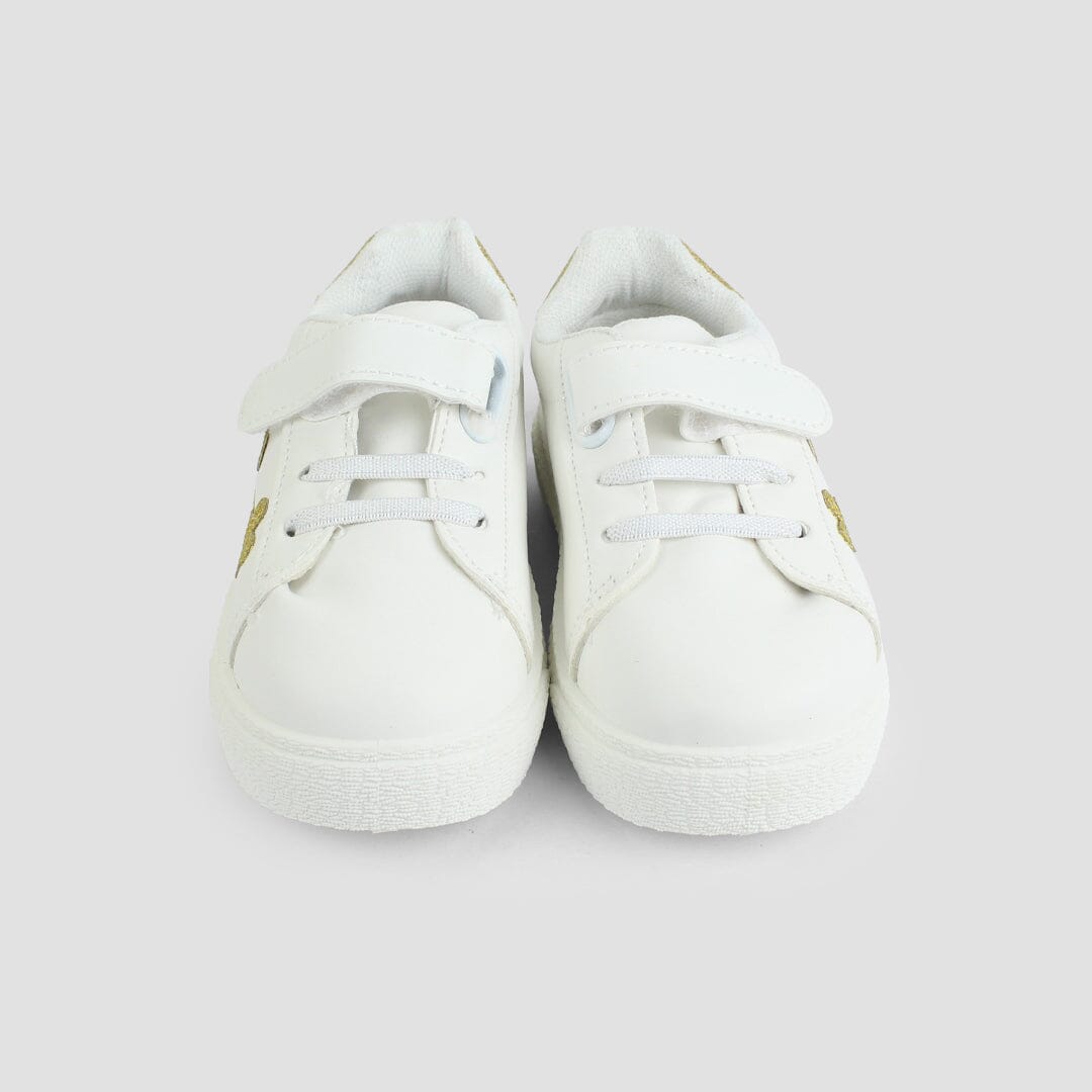 Stylish White Themed Girl Sneakers Sneaker Iluvlittlepeople 