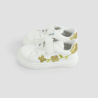 Stylish White Themed Girl Sneakers Sneaker Iluvlittlepeople 