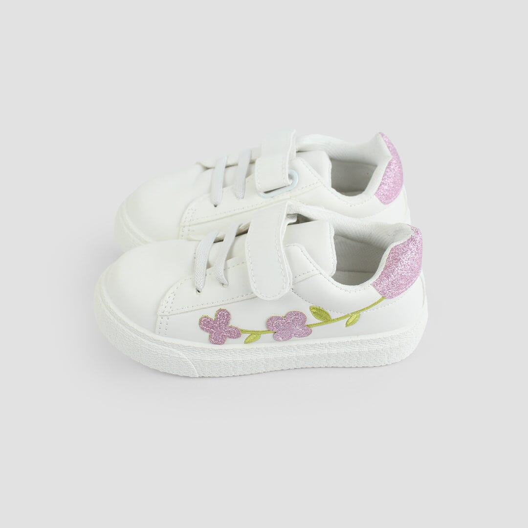 Delighted White Themed Girl Sneakers Sneaker Iluvlittlepeople 