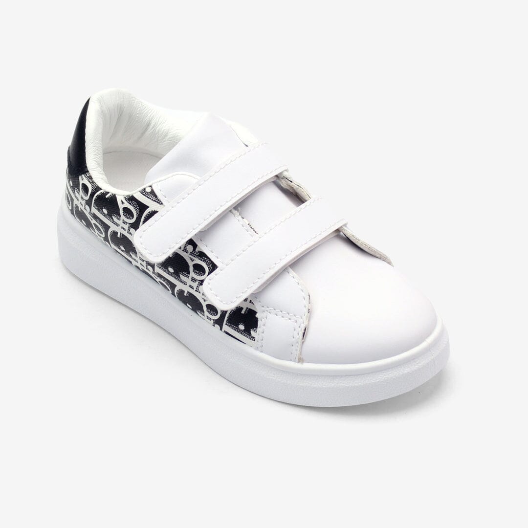Quirky White Little People Kids Sneaker Sneaker Iluvlittlepeople 21N White Modern