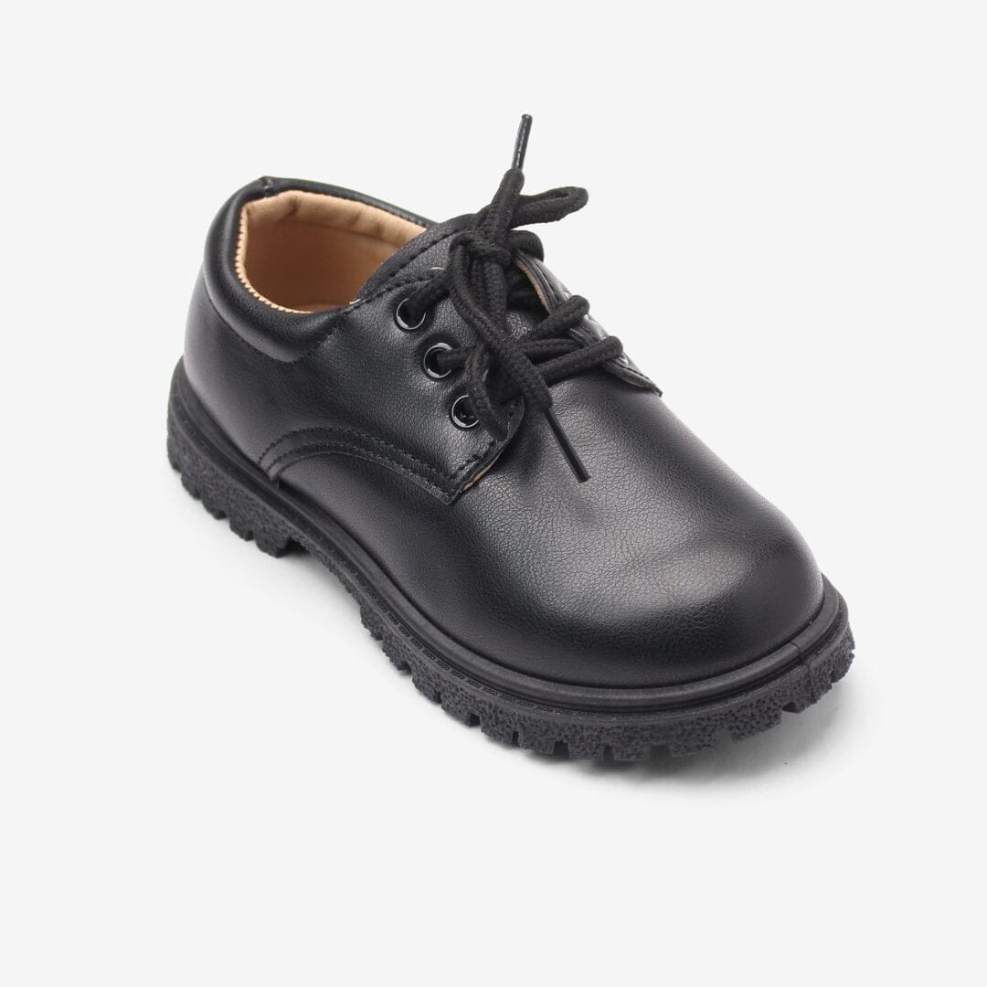 Litte People Desire Boys School Shoes Boy Shoes Iluvlittlepeople 25N Modern Black