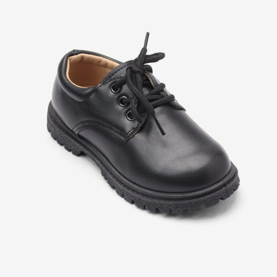 Litte People Desire Boys School Shoes Boy Shoes Iluvlittlepeople 25N Modern Black