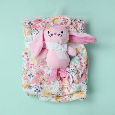 Cozy Baby Blanket & Special Toy - Little People Gears Blankets Iluvlittlepeople 0-24 Months Pink Modern